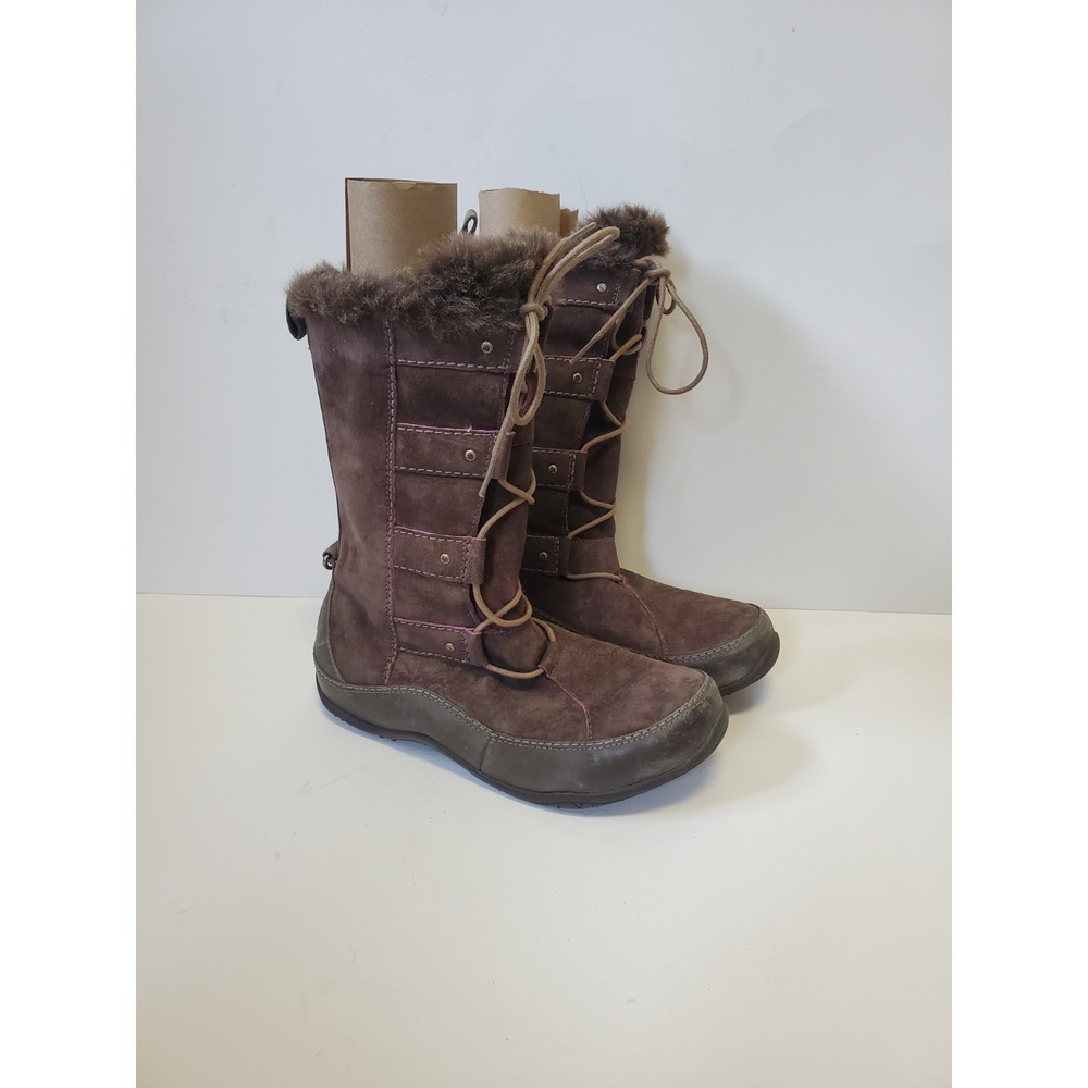 The North Face Brown Suede Boots AbbyIV 200 Gram Primaloft Lace Up Insulated (8)